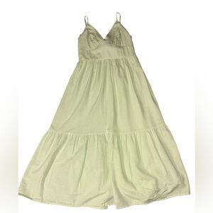 Jessica Simpson Pastel Mint Green Maxi Dress | large